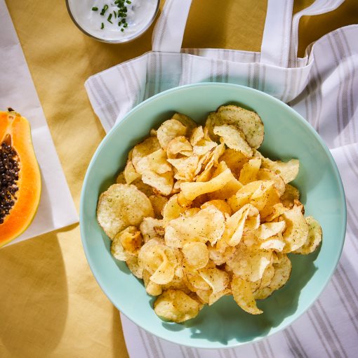 ENSTAMMIG, Картофен чипс с вкус на сметана и лук, 150 г, 305.847.03