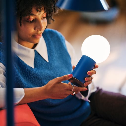 IKEA PS 2026, Преносима LED лампа, на батерии, 22 см, 306.135.69