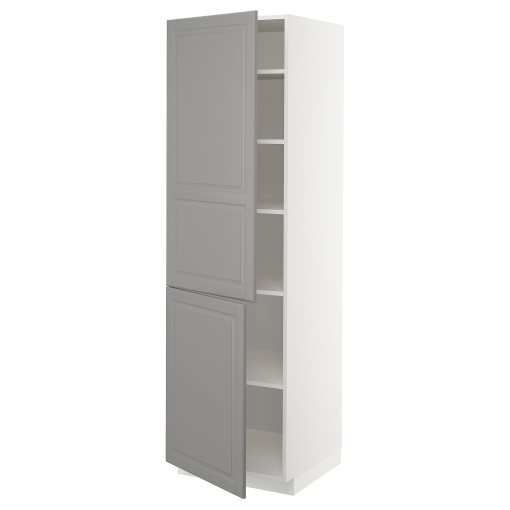 METOD, висок шкаф с рафтове/2 врати, 394.591.01