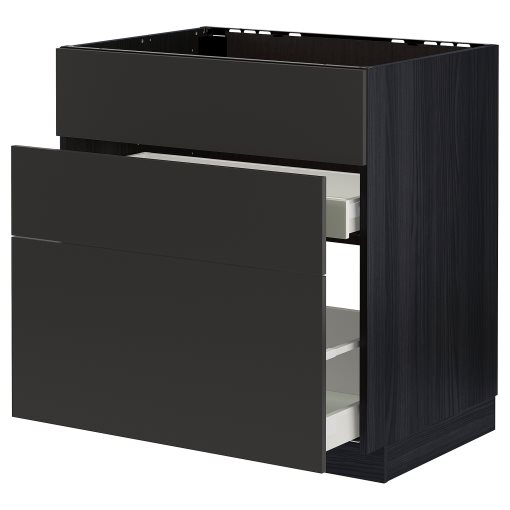 METOD/MAXIMERA, долен шкаф за мивка+3 чела/2 чекм, 394.983.48