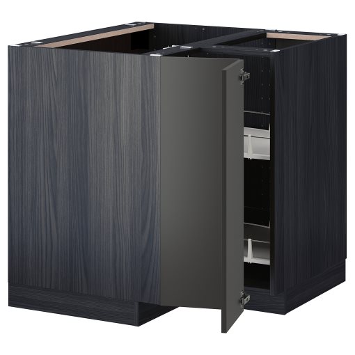 METOD, ъглов долен шкаф с въртящ се механ., 394.989.61