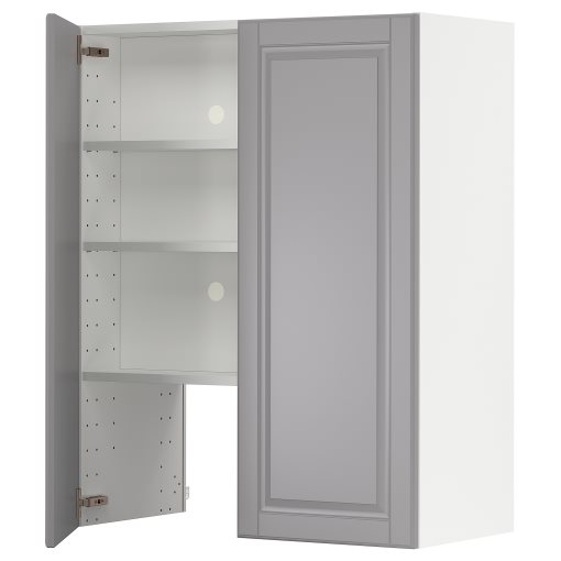 METOD, стенен шкаф за вгр. аспиратор с рафт/врата, 395.043.06