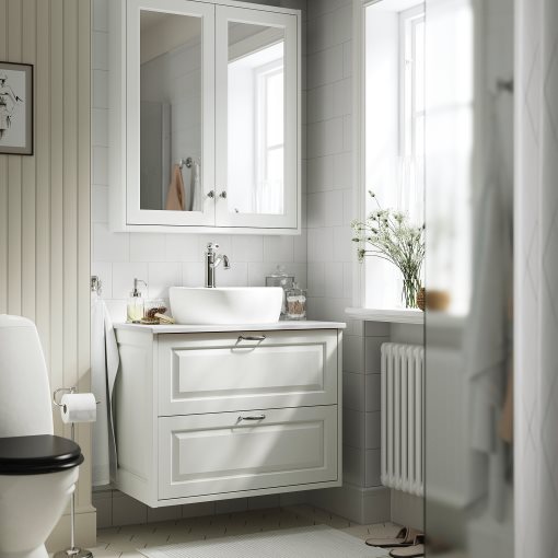 TANNFORSEN/TORNVIKEN, шкаф за мивка + чекмеджета/мивка/смесител, 395.217.30