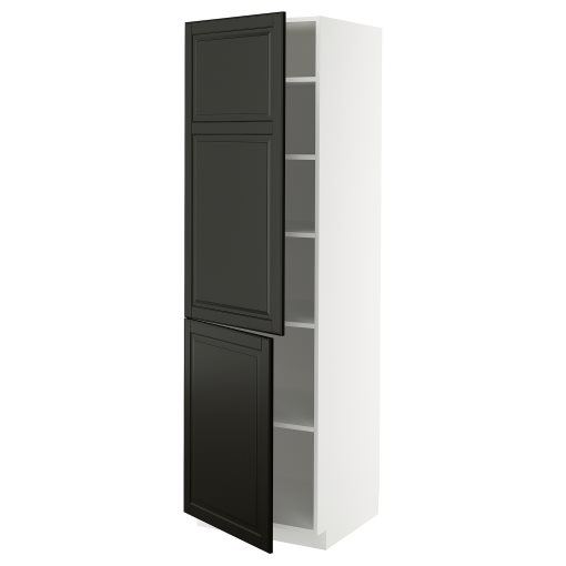METOD, висок шкаф с рафтове/2 врати, 395.789.29