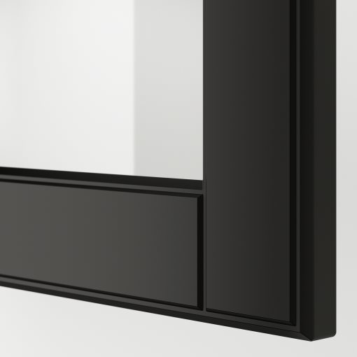 METOD, стенен шкаф с рафтове/2 стъкл. врати, 395.790.47