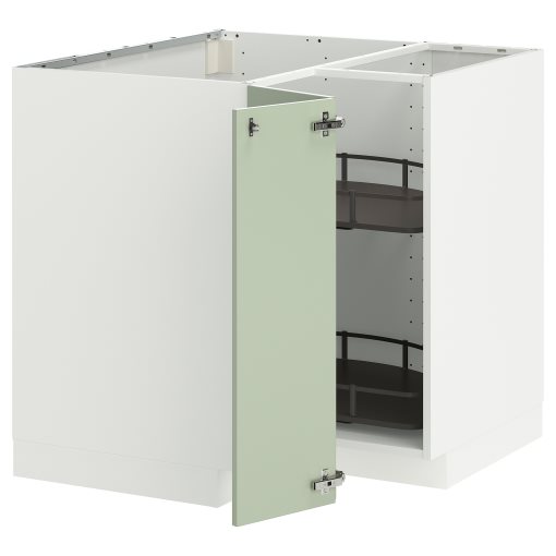 METOD, ъглов долен шкаф с въртящ се механ., 395.846.28
