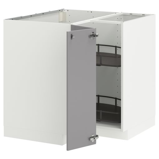 METOD, ъглов долен шкаф с въртящ се механ., 395.846.90