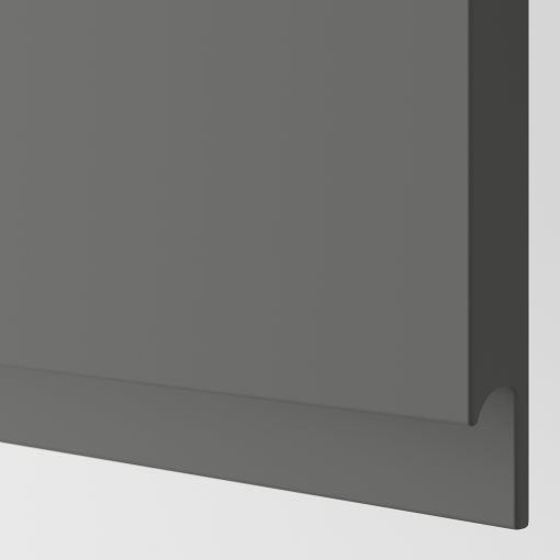 VOXTORP, чело за чекмедже, 80x20 см, тъмносиво, 404.541.07