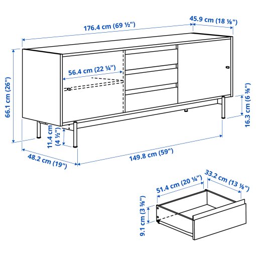 RÅDMANSÖ, TV шкаф, 405.978.18