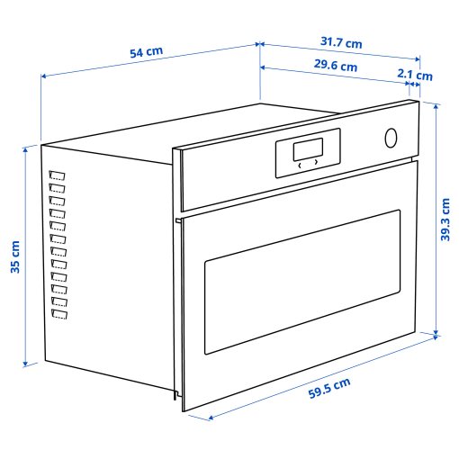 STENABY, микровълнова фурна за вграждане, IKEA 300, 406.068.27