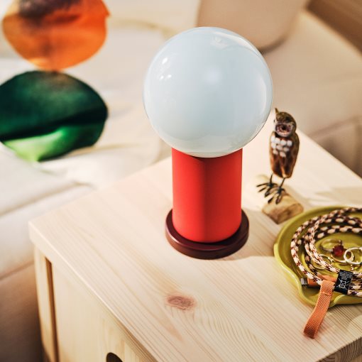 IKEA PS 2026, Преносима LED лампа, на батерии, 22 см, 406.085.48
