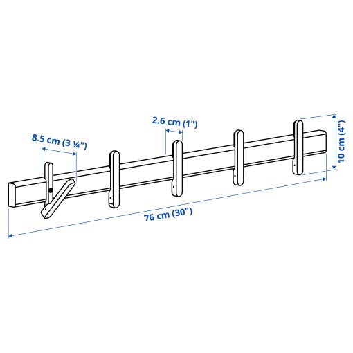 IKEA PS 2026, Закачалка с 5 кукички, 406.187.07