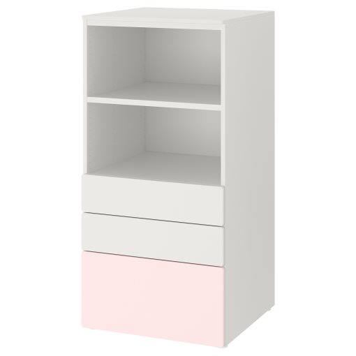 SMASTAD/PLATSA, библиотека с 3 чекмеджета, 60x55x123 см, 493.878.11