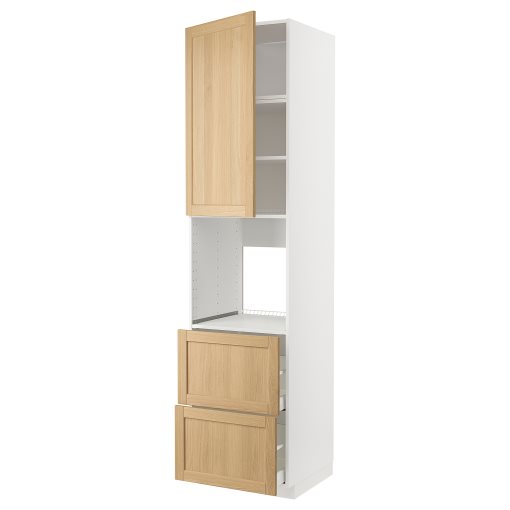 METOD/MAXIMERA, висок шкаф за фурна + врата/2 чекм., 495.095.39