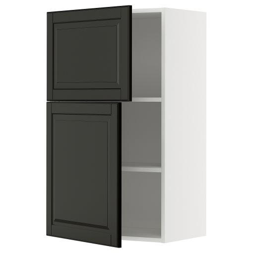 METOD, стенен шкаф с рафтове/2 вратички, 495.788.82