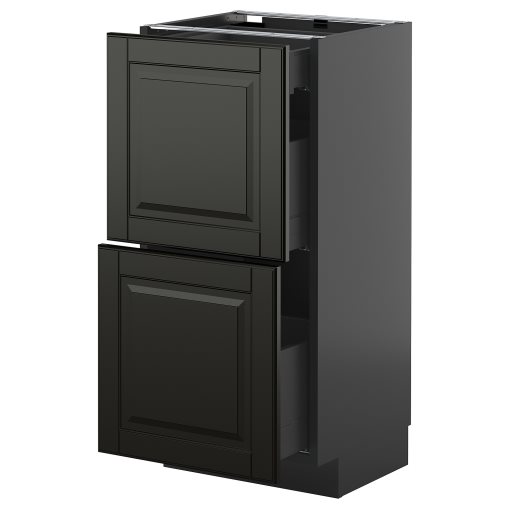 METOD/KNIVSHULT, долен шкаф с 2 чела/3 чекмеджета, 495.890.98
