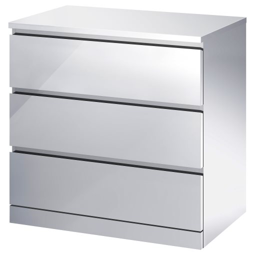 MALM, скрин с 3 чекмеджета, 505.690.80