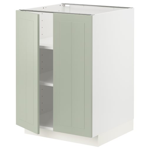 METOD, долен шкаф с рафтове/2 вратички, 594.874.43