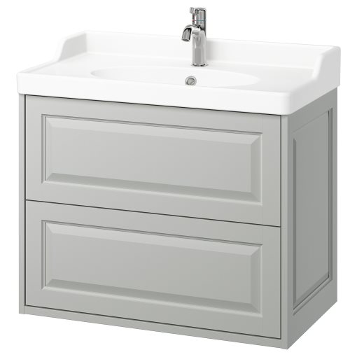 TANNFORSEN/RUTSJON, шкаф за мивка + чекмеджета/мивка/смесител, 595.139.94