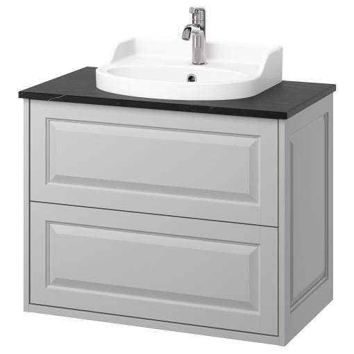 TANNFORSEN/RUTSJON, шкаф за мивка + чекмеджета/мивка/смесител, 595.140.88