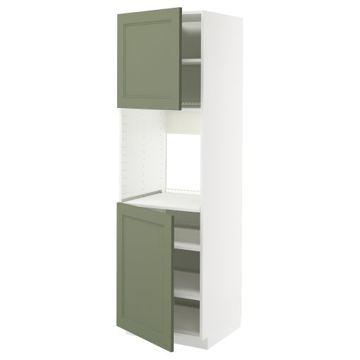METOD, висок шкаф за фурна с 2 врати/рафт, 595.186.75