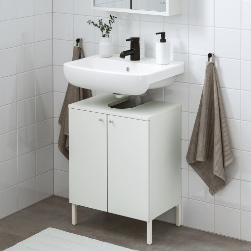 NYSJON/BJORKAN, долен шкаф за мивка с 2 врати, 595.466.78