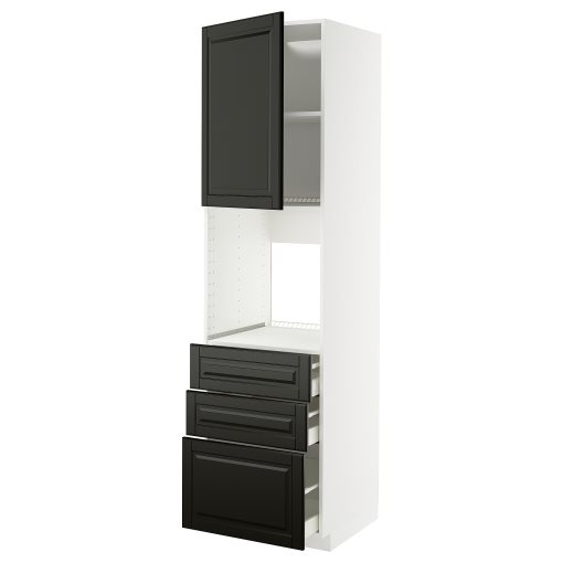 METOD/MAXIMERA, висок шкаф за фурна с врата/3 чекм., 595.786.93