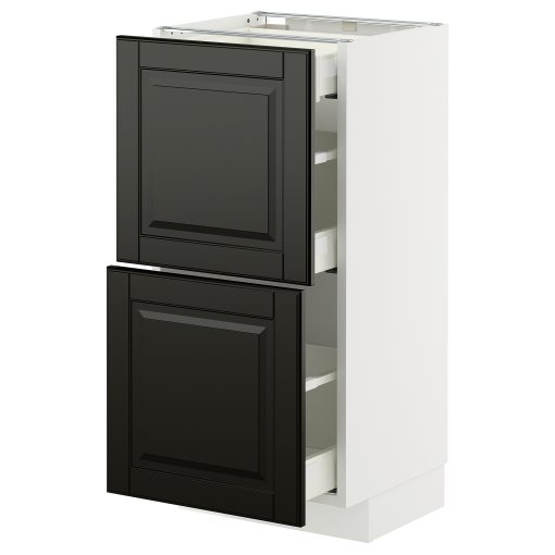 METOD/MAXIMERA, долен шкаф с 2 чела/3 чекмеджета, 595.789.09