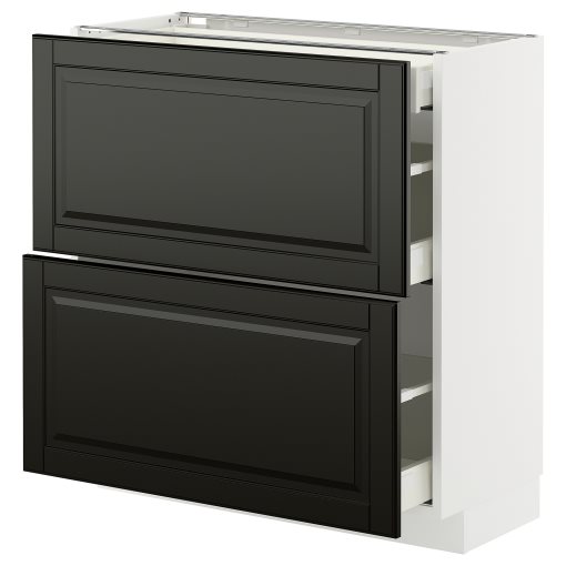 METOD/MAXIMERA, долен шкаф с 2 чела/3 чекмеджета, 595.790.27
