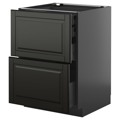 METOD/KNIVSHULT, долен шкаф с 2 чела/2 ниски + 1 средно + 1 високо чекм., 595.889.89