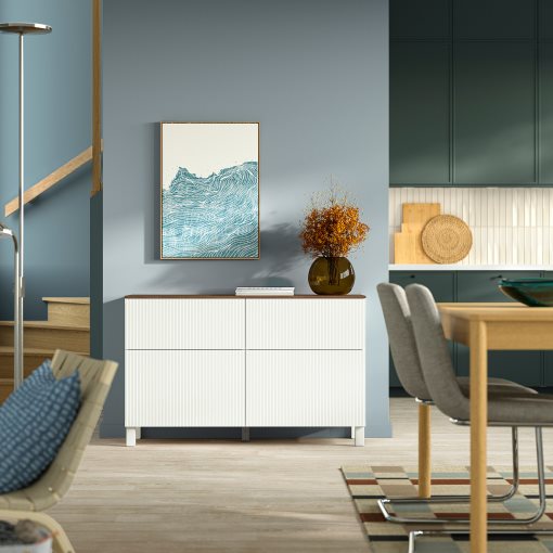 BESTÅ, комб. артикул за съхр. с врати/чекм., 120x42x75 см, 595.981.01