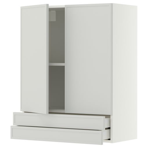 METOD/MAXIMERA, стенен шкаф с 2 врати/2 чекмеджета, 80x100 см, 596.059.79