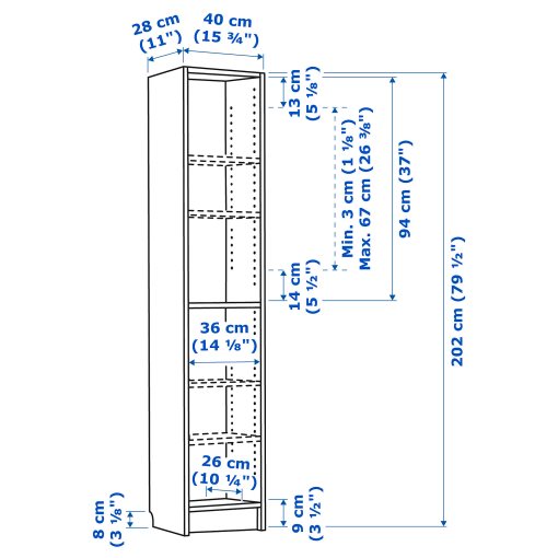 BILLY, библиотека, 604.927.78