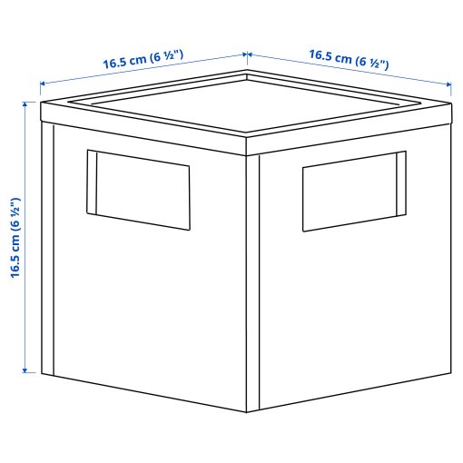 PANSARTAX, кутия с капак, 16,5x16,5x16,5 см, 605.150.20
