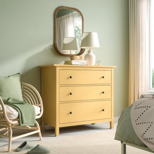 HEMNES, скрин с 3 чекмеджета, 605.857.96