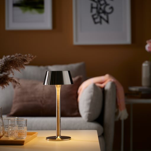 AVHÅLL, Преносима LED лампа, на батерии, регул. на светлината, 29 см, 606.141.43