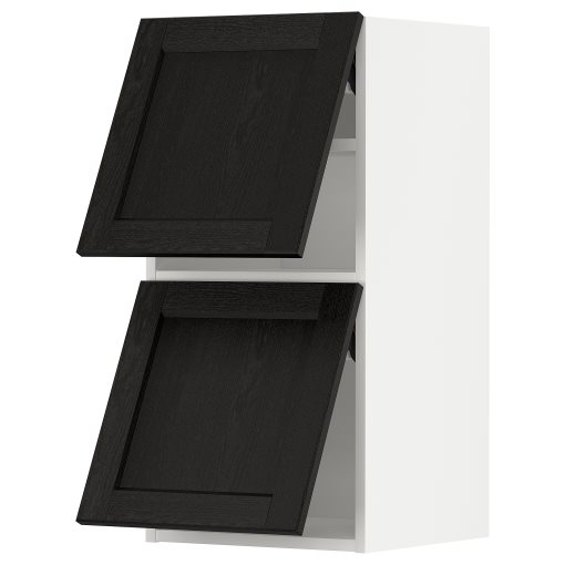 METOD, стенен хоризонтален шкаф с 2 врати, 40x80 см, 693.930.38