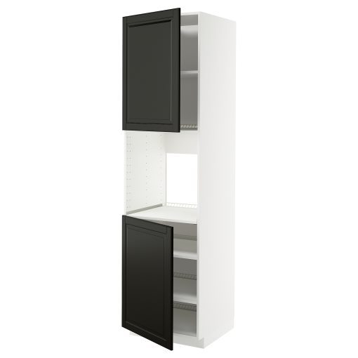 METOD, висок шкаф за фурна с 2 врати/рафт, 695.786.78