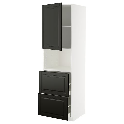 METOD/MAXIMERA, висок шкаф за микровълнова фурна, врата/2 чекм., 695.788.57