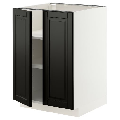 METOD, долен шкаф с рафтове/2 вратички, 695.791.02