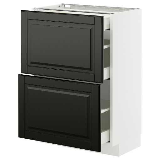 METOD/MAXIMERA, долен шкаф с 2 чела/3 чекмеджета, 695.791.16