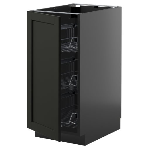 METOD, долен шкаф с телени кошници, 695.870.55