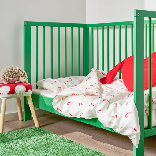 LÖVSÅNGARE, плик за завивка и калъфка за детско креватче, 706.123.65