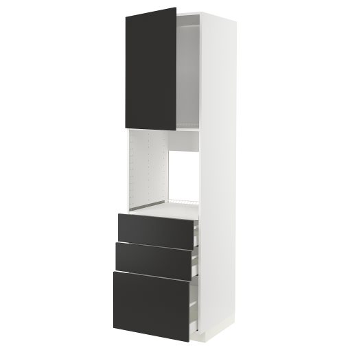 METOD/MAXIMERA, висок шкаф за фурна с врата/3 чекм., 794.985.39