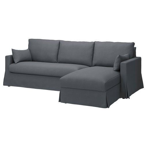 HYLTARP, 3-местен диван с лежанка, отдясно, 795.149.64
