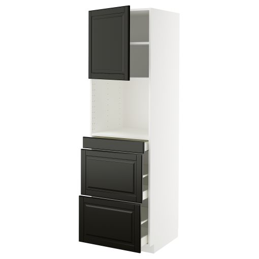 METOD/MAXIMERA, висок шкаф за комби микровълнова, вр./3 чекм., 795.791.11
