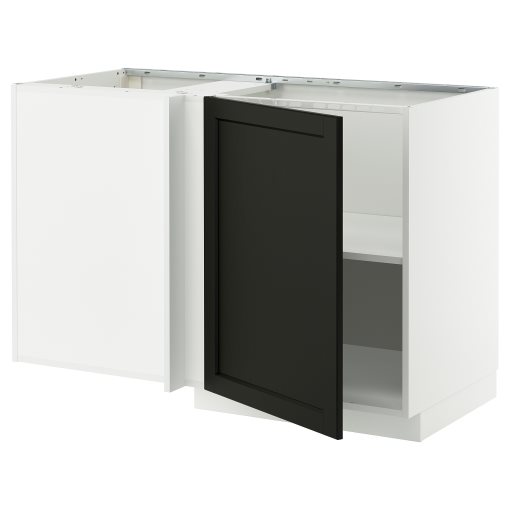 METOD, ъглов долен шкаф с рафт, 795.850.32