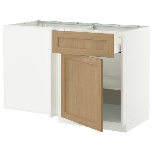 METOD/MAXIMERA, ъглов долен шкаф с чекмедже и рафт, 795.852.11