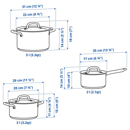 IKEA 365+, готварски пособия 6 части, 804.843.29