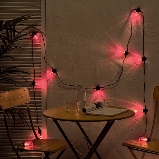 KASTTÅG, LED гирлянда с 24 лампички, употр. на открито, 805.525.68